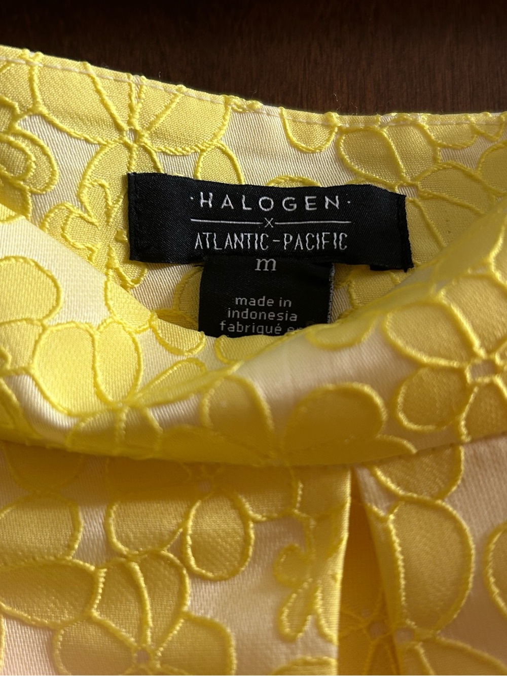 Halogen® × Atlantic-Pacific Jacquard Pleat Skirt, Medium, YELLOW LIGHT - Picture 4 of 16